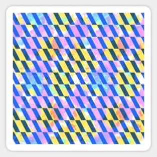 Multicolored Diagonal Lines (pattern) Sticker